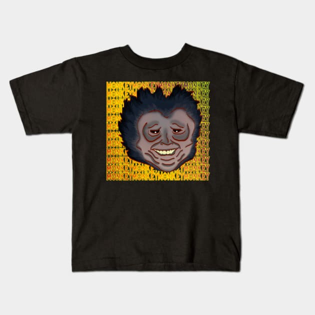 monkey meme Kids T-Shirt by denpoolswag